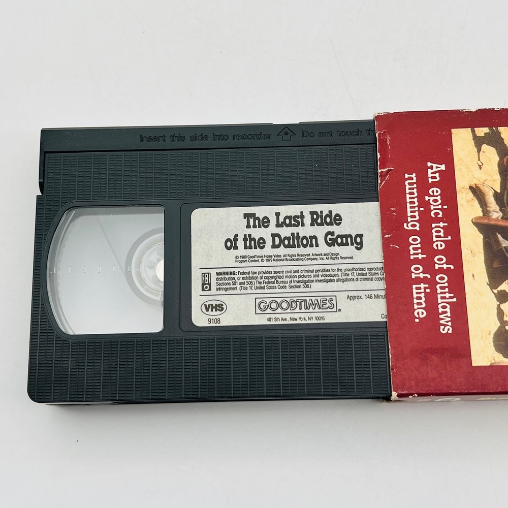 The Last Ride of the Dalton Gang VHS Jack Palance Western Movie GoodTimes 9108 - Picture 4 of 4
